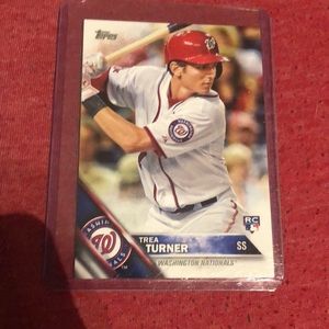 Trea Turner rookie baseball card